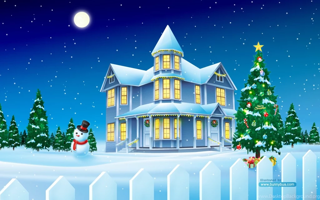 Christmas Home Wallpapers Hd Backgrounds