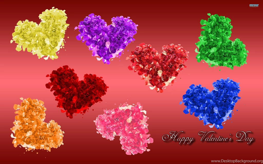 Colorful Heart Happy Valentines Day Wallpapers
