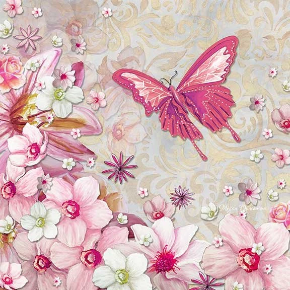 Elegant Floral Art Designs With Butterflies Dragonflies And ...