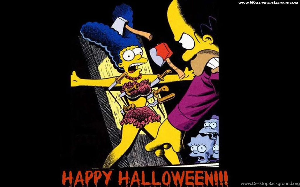 Wallpapers Simpsons Funny Halloween 1440x900