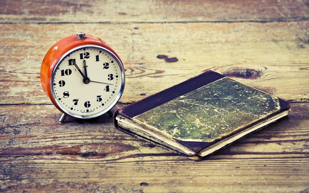 Mood, Clock, Time, Vintage, Book, Wood, Photo
