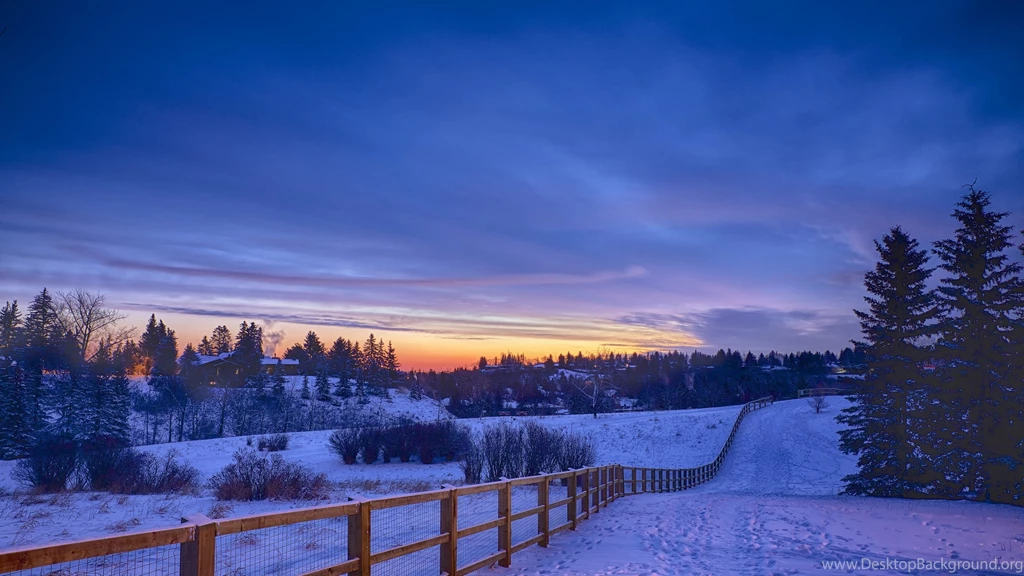 Snow Landscape Winter Wallpapers For Desktop 4K Resolution