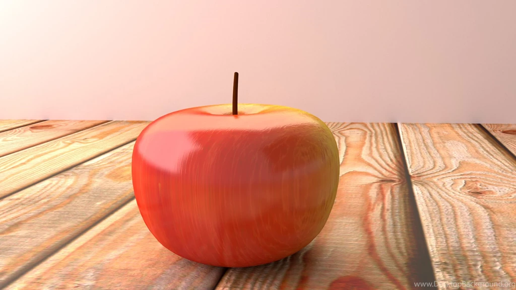 Download Wallpapers 1920x1080 Apple, Fruit, Surface, Wood Full HD ...