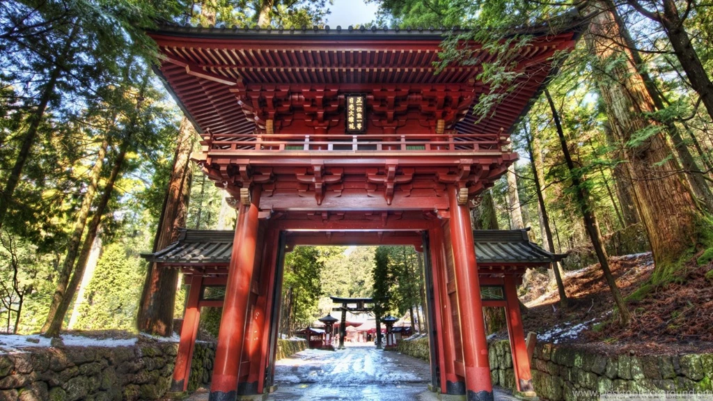 Temple Gate In Japan HD Desktop Wallpapers : High Definition ...