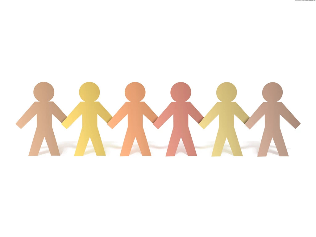 Paper People Chain Backgrounds