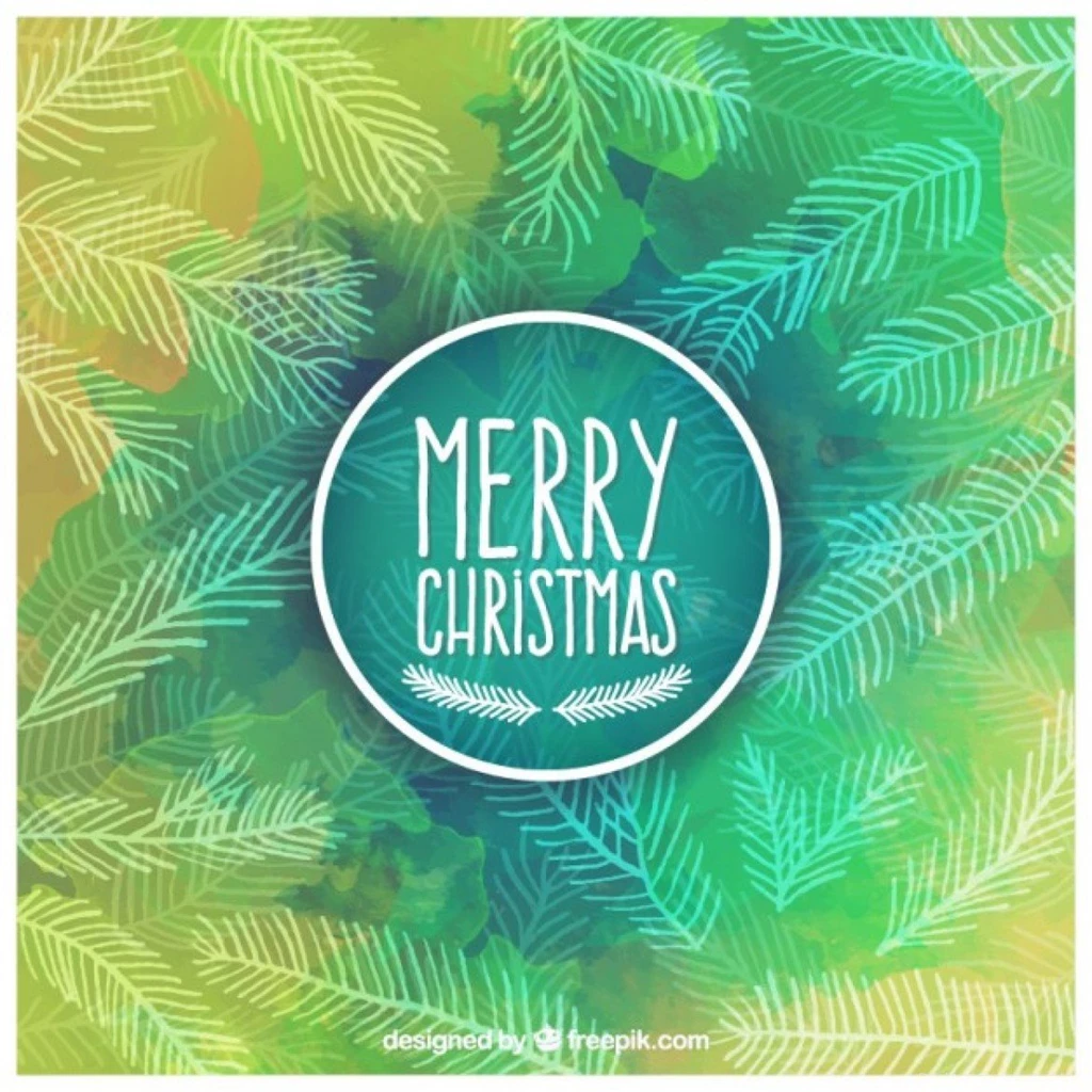 Free Vector Green Merry Christmas Backgrounds