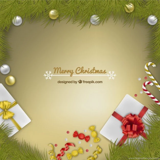 Realistic Merry Christmas Backgrounds Vector