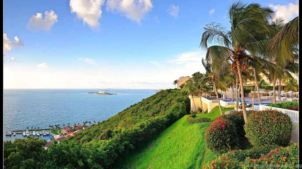 Beautiful View From A Puerto Rican Resort HD Wallpapers