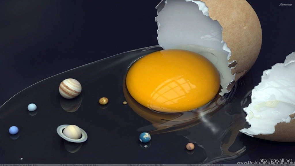 Solar System In Broken Egg Wallpapers