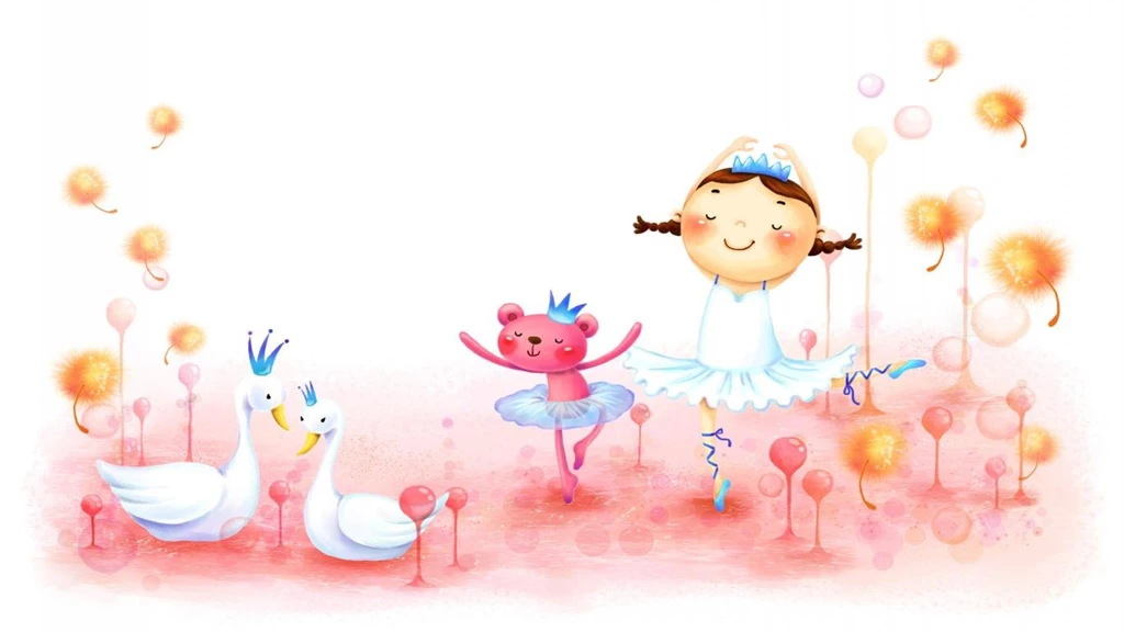 Wallpapers Cute Cartoon Girls Romantic Little Girl X Free ...