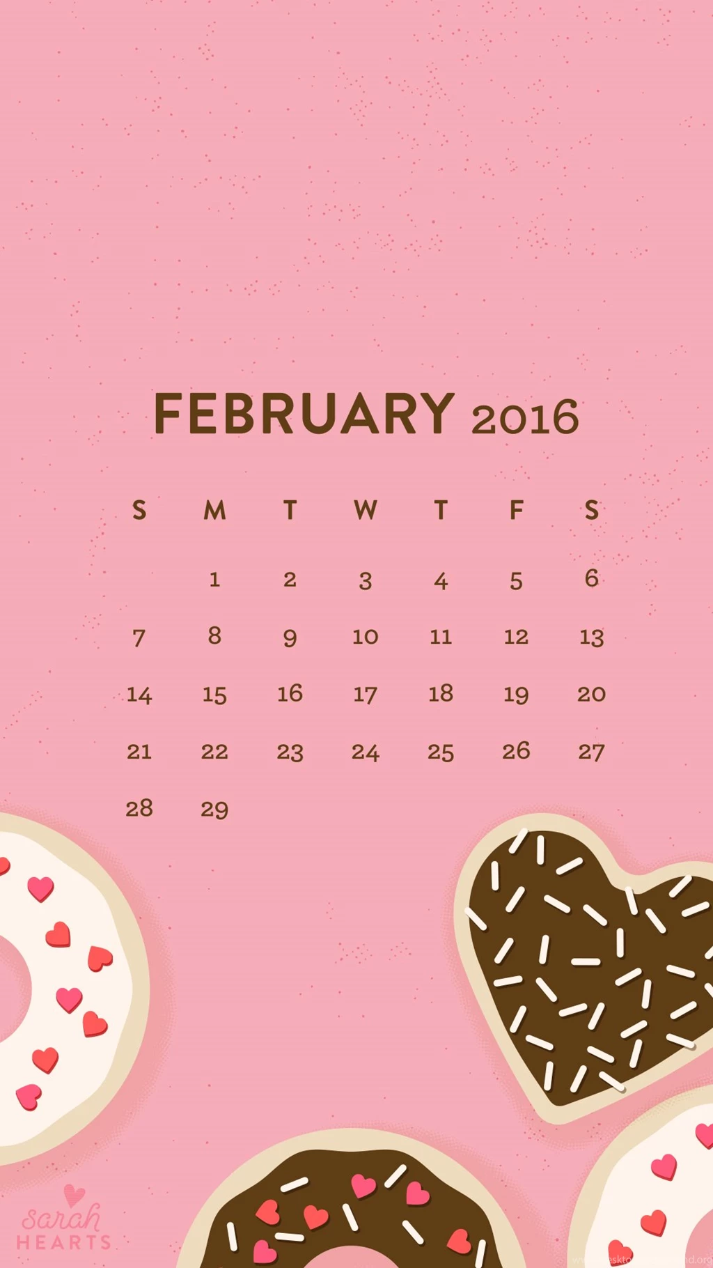 February 2016 Calendar Wallpapers Sarah Hearts