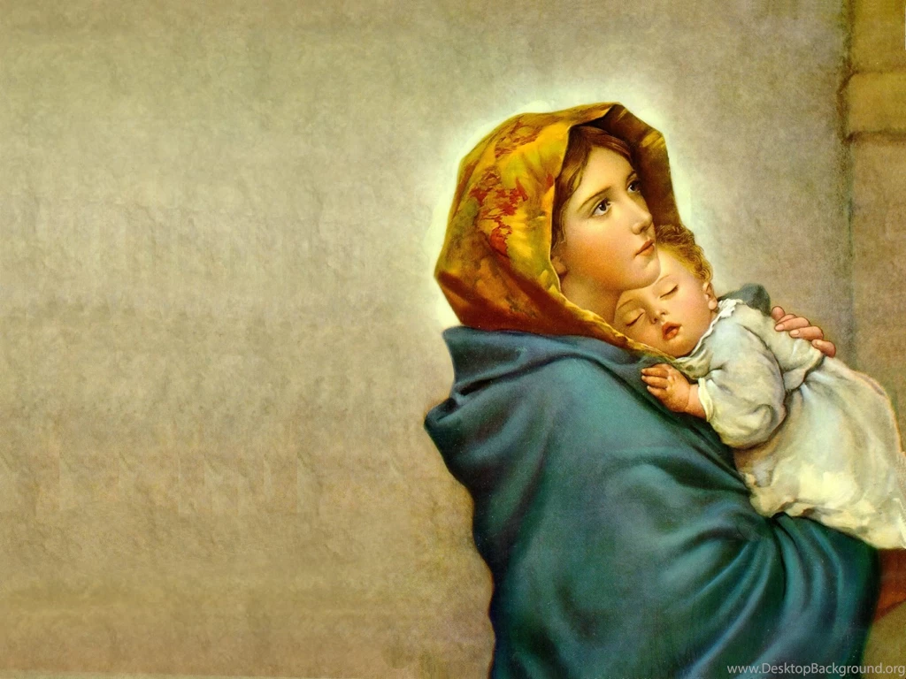 Maria Com Menino Jesus 4K HD Wallpapers