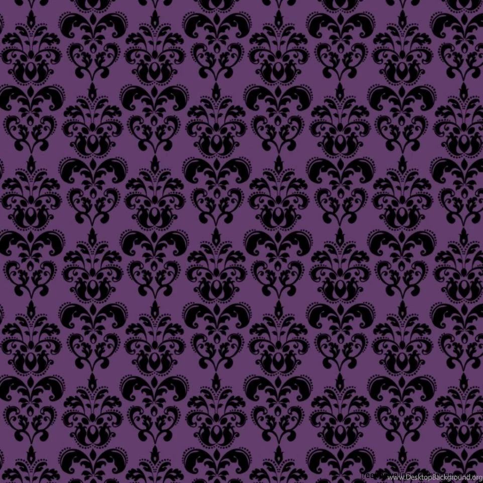 Damask Purple Wallpapers