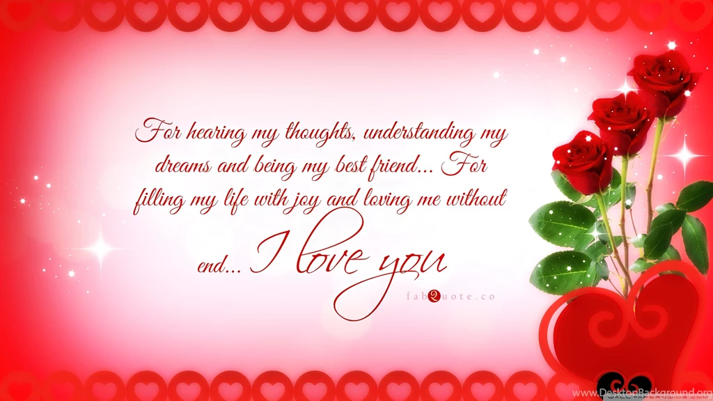 Valentines Day Card Reasons Why I Love You HD Desktop Wallpapers ...