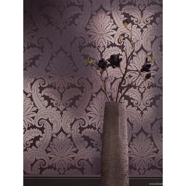 310802 Purple Foil Damask Eijffinger Wallpapers