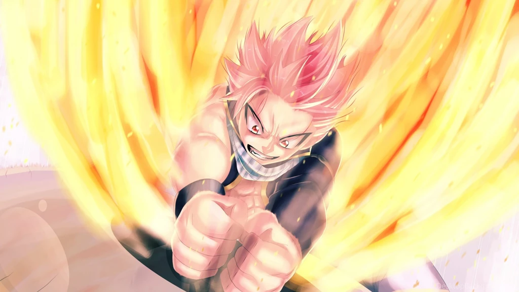 Download Wallpapers 3840x2160 Fairy Tail, Natsu Dragneel, Man ...