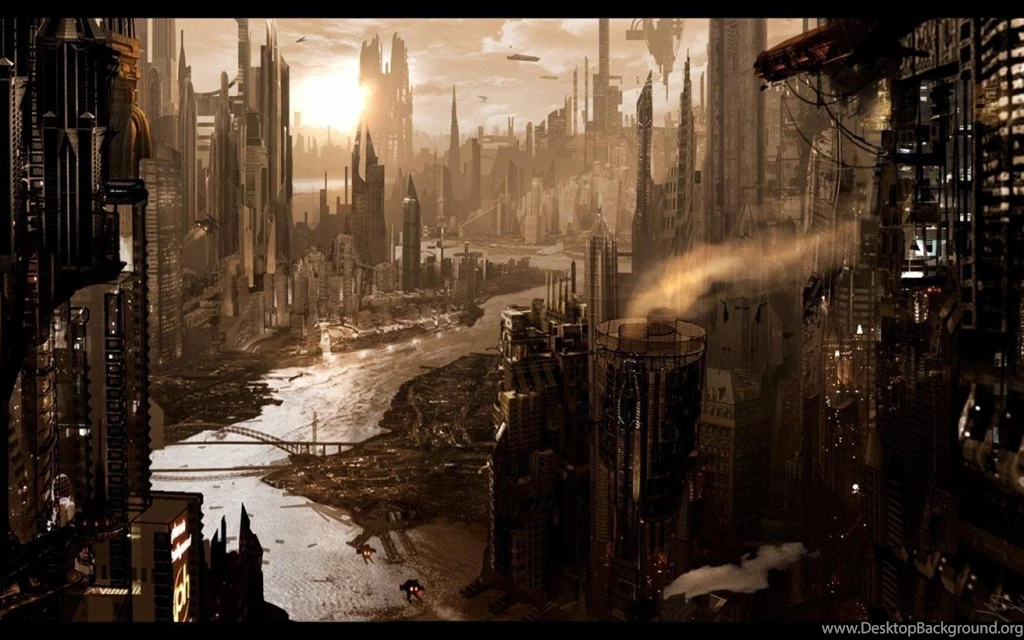 Future City In Ruins Fantasy Ruin City HD Wallpapers, Desktop ...
