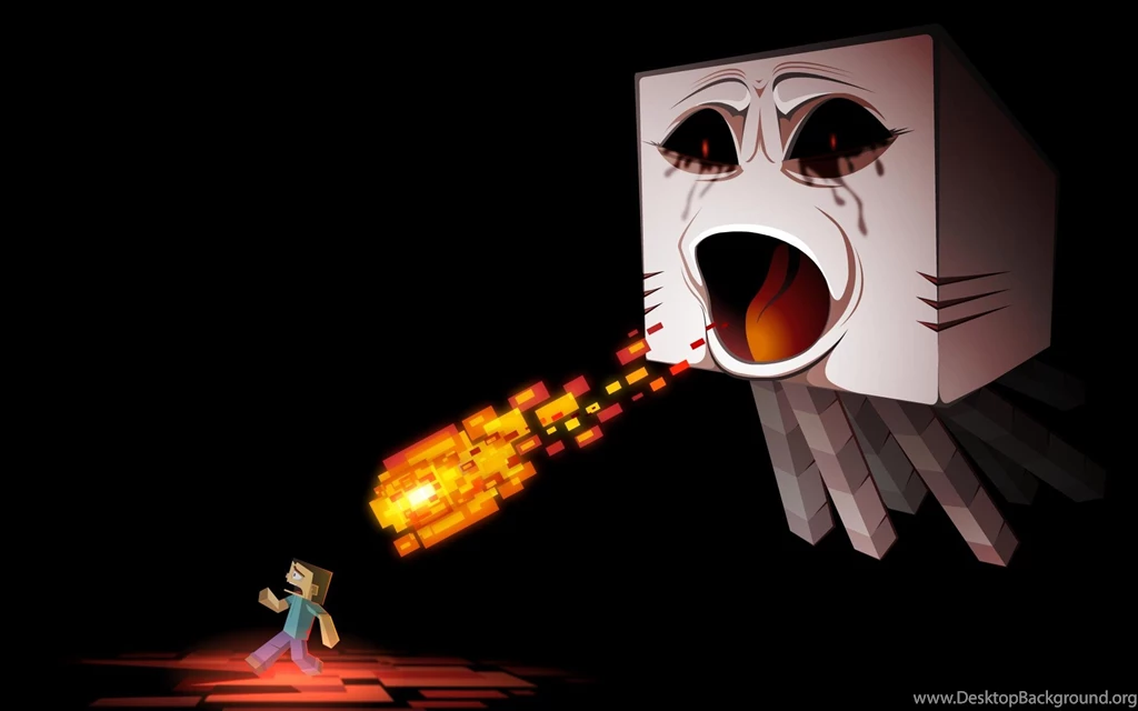Minecraft Ghast Nether Fireball