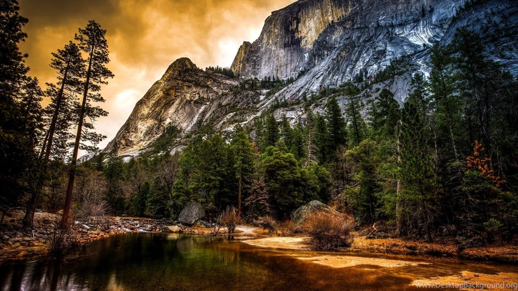 292217 Color Wallpapers: Cloudy Day Nature Lake Mountain Forest ...