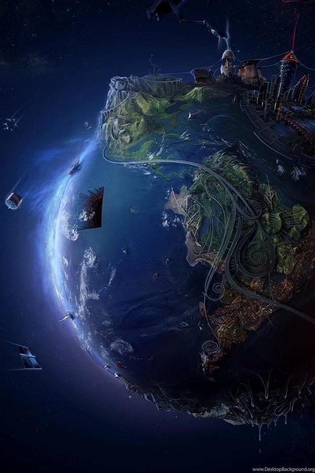 3D Earth iPhone Wallpapers / IPod Wallpapers HD Free Download