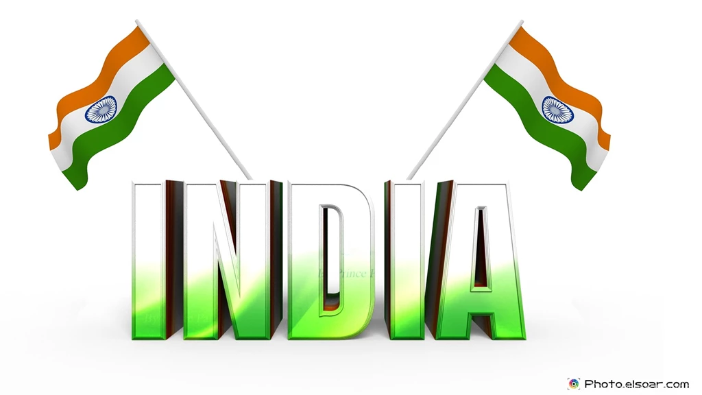 India 3D Text With The Stylish Indian Flag Wallpapers • Elsoar