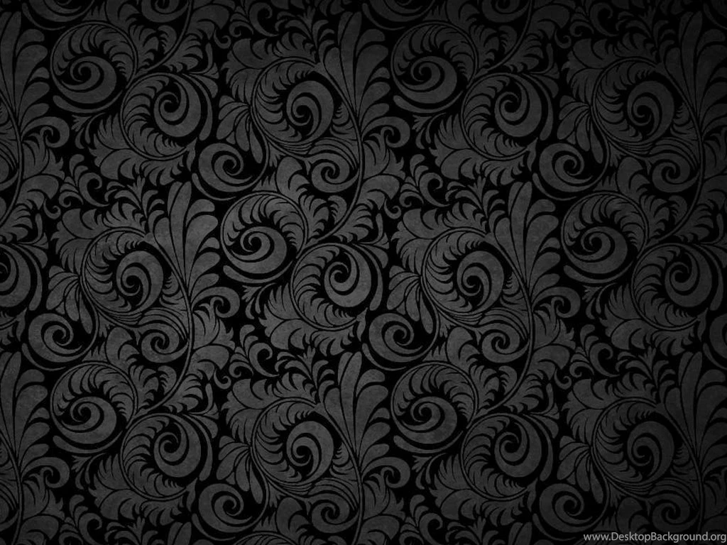 Black Floral Patterns (PPT Background)