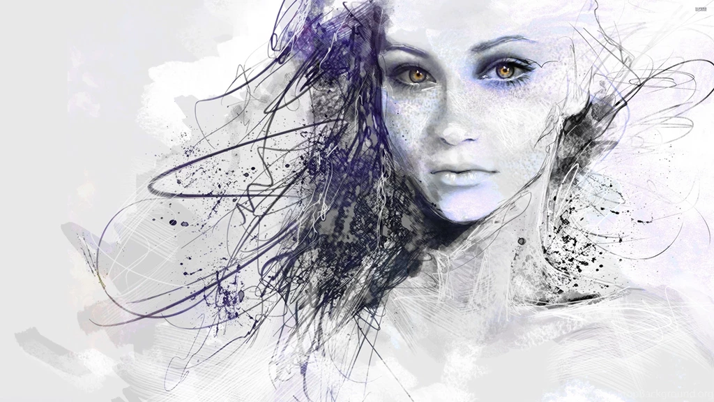Scribbled Girl Wallpapers 3840x2160 ImgMob