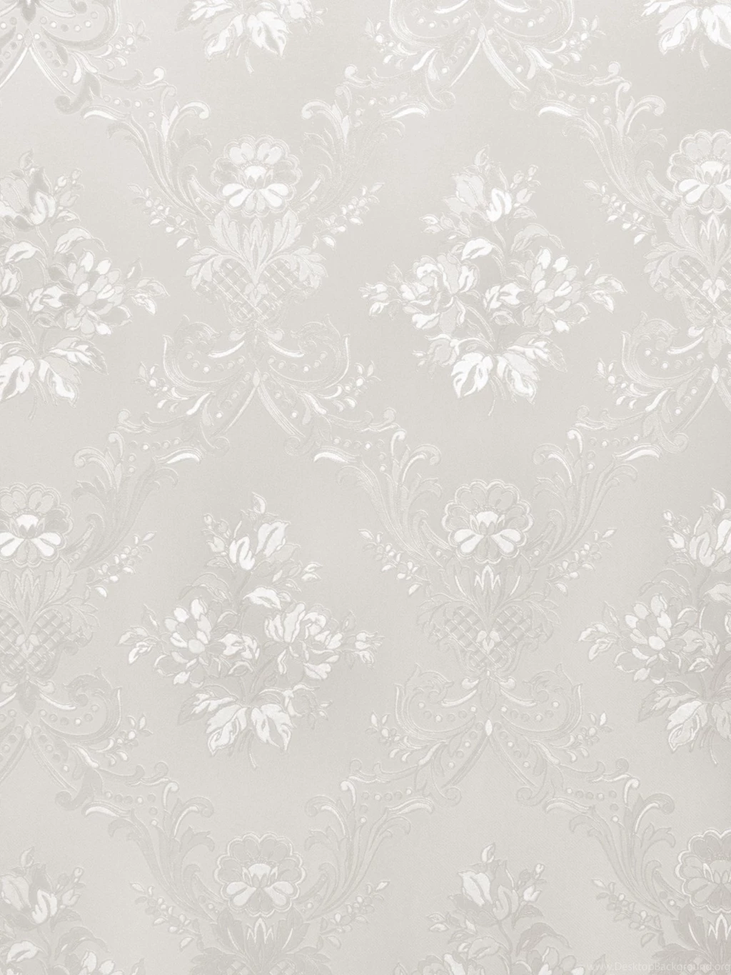 Rasch Textil Satin Wallpapers Country Charm 298504 Ornaments White ...