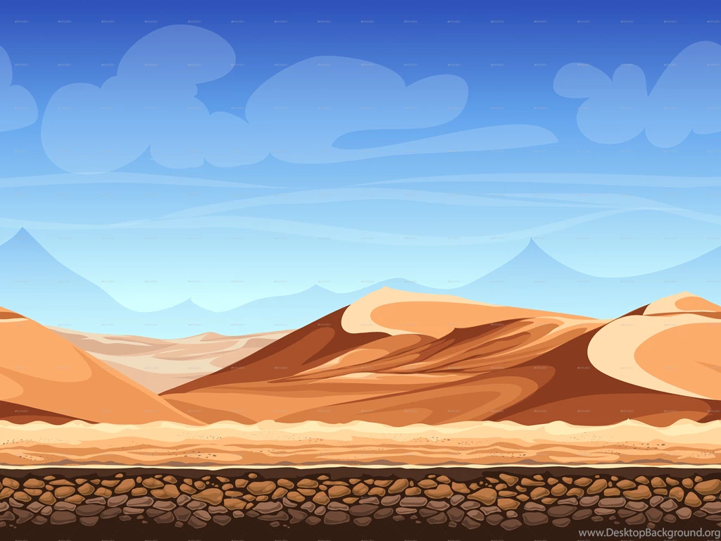 Palm Trees In Desert Seamless Backgrounds