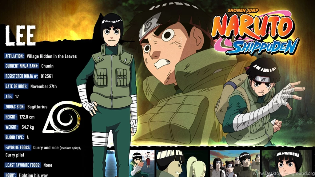 Download Wallpapers 1920x1080 Naruto, Rock Lee, Guy, Lettering ...