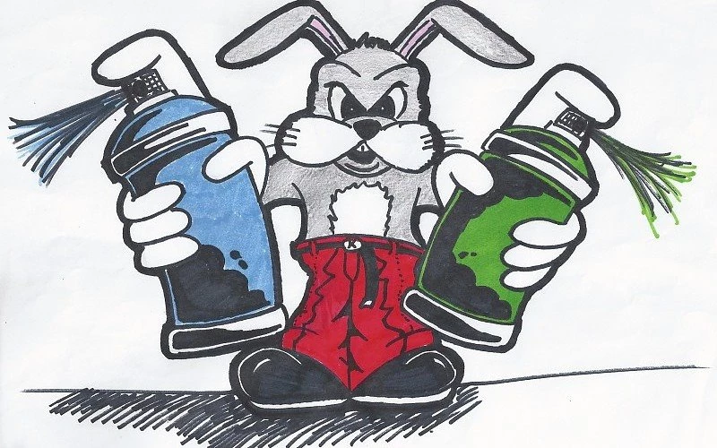 BUGS BUNNY Looney Tunes Graffiti Free Desktop Backgrounds And ...