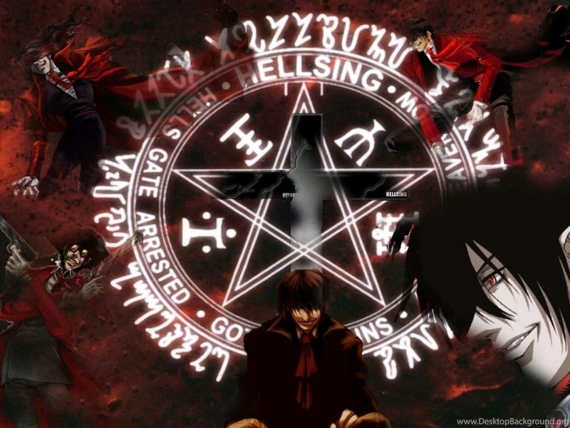 Wallpapers Alucard Hellsing S Pentagram 800x600