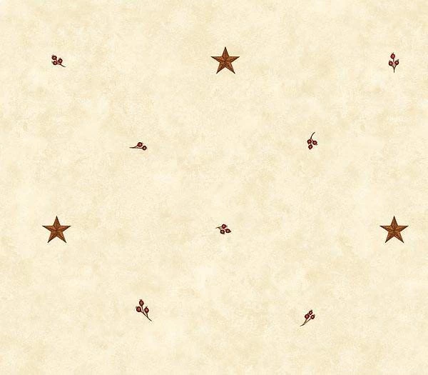 Beige Barn Star And Sprigs Wallpapers Interior Home Decor