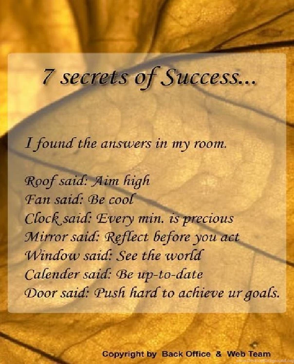 Motivational Wallpapers On Success: 7 Secrets Of Success