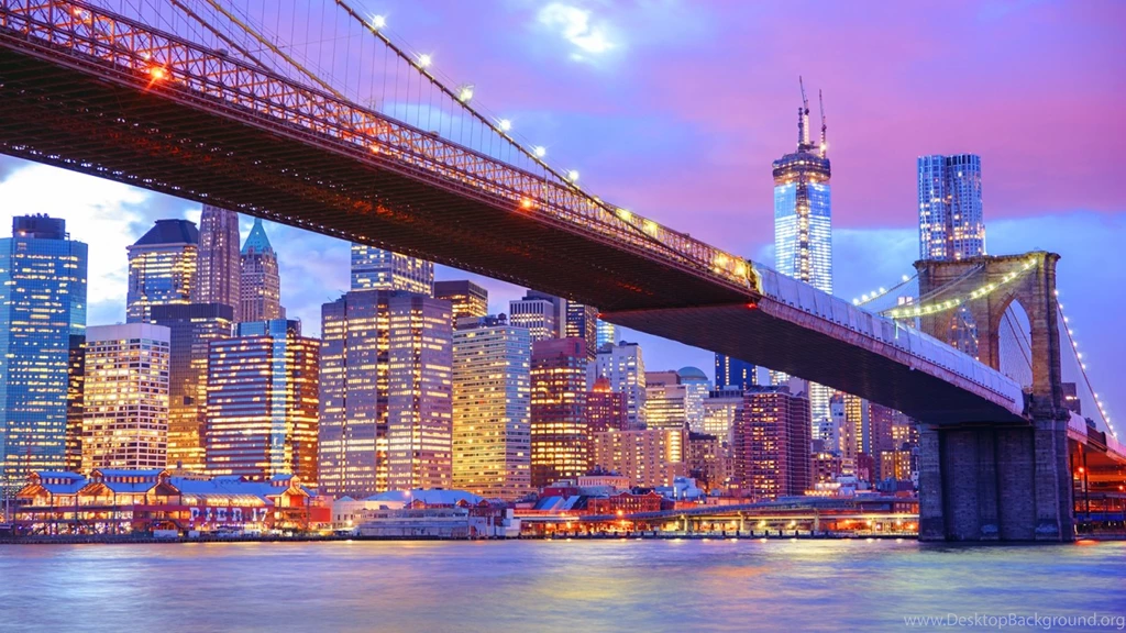 Brooklyn Bridge City Lights Cool Wallpapers HD For Desktop ...
