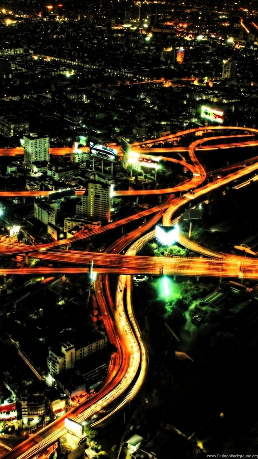 Download Wallpapers 1080x1920 City, Light, Lights, Cities, Roads ...