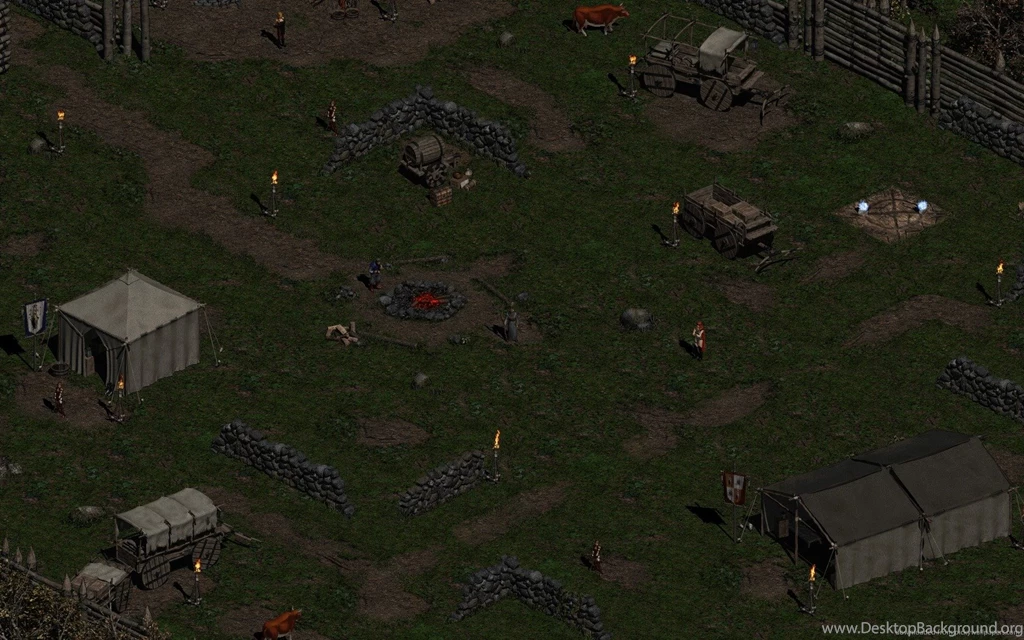 Download 1680x1050 Diablo 2 Rogue Camp Act 1 Wallpapers
