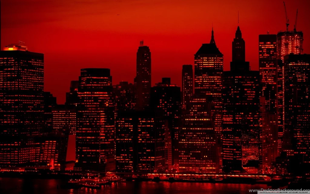 Red Sky At Night New York City HD Desktop Wallpapers : Widescreen ...