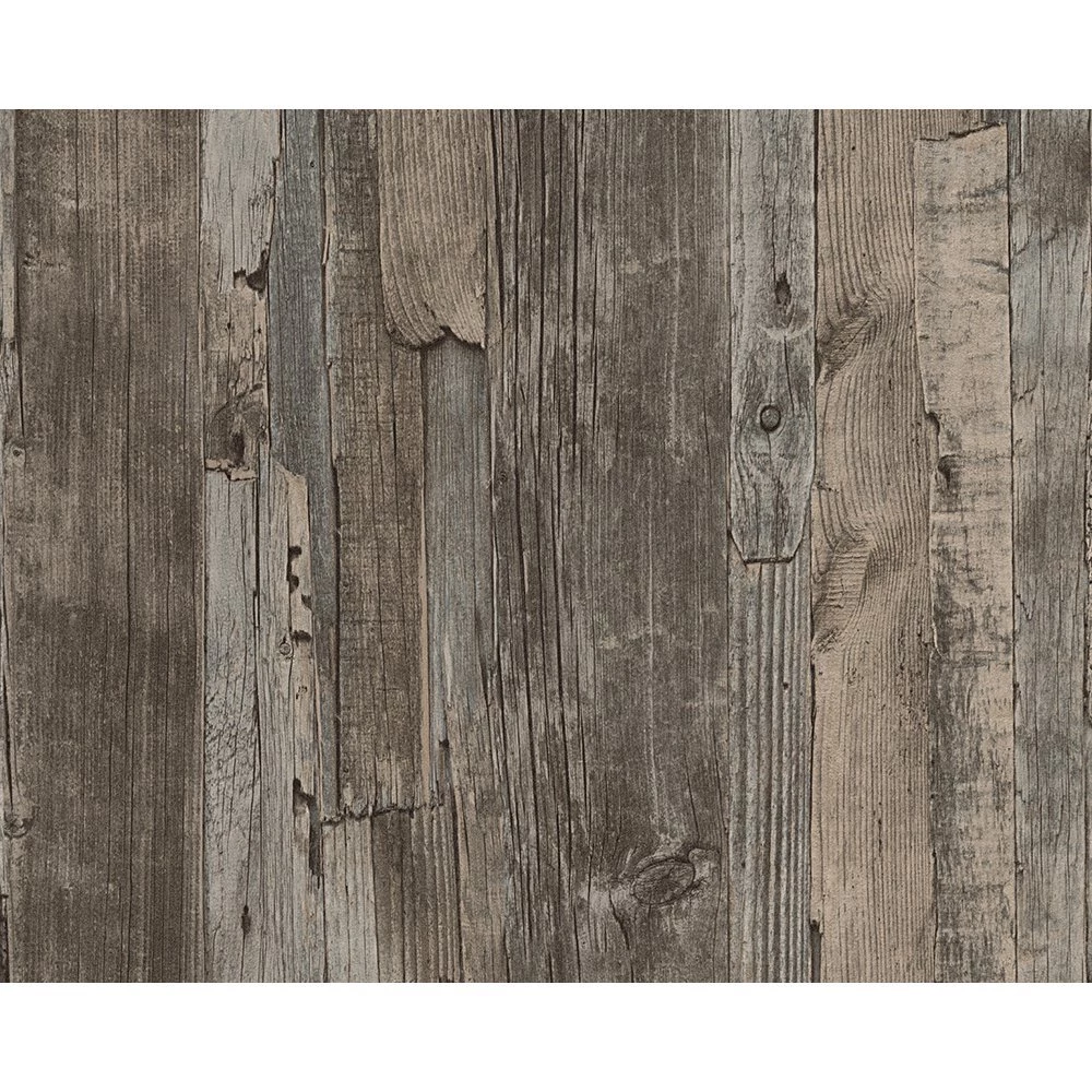 AS Creation Distressed Drift Wood Panel Faux Effect Wallpapers 954051