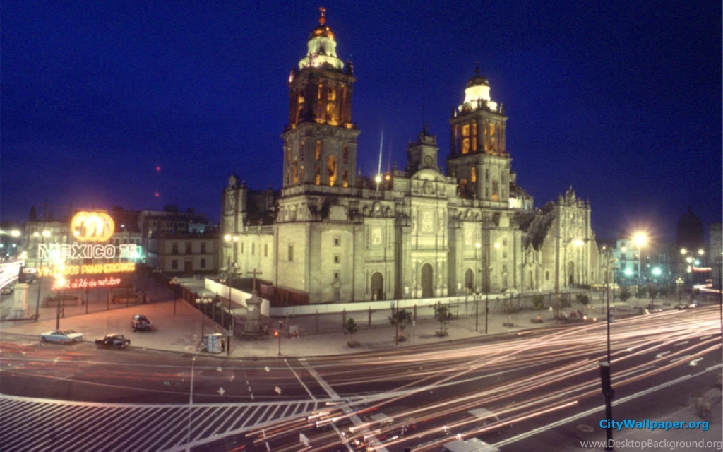 Image   Mexico City Cathedral At Night Wallpaper 1920x1200.jpg ...