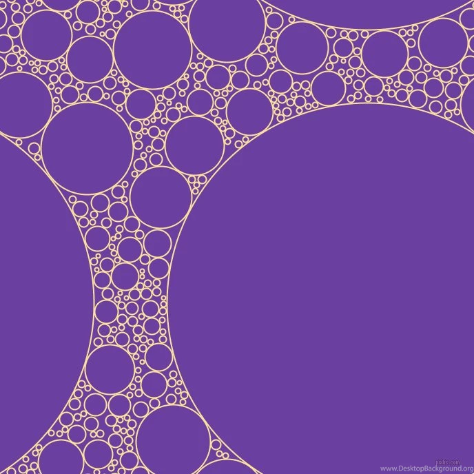 Cream Brulee And Royal Purple Circles Bubbles Sponge Soap Seamless ...