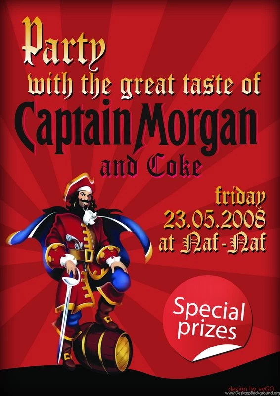 Flyer For Captain Morgan Event By Vygo On DeviantArt