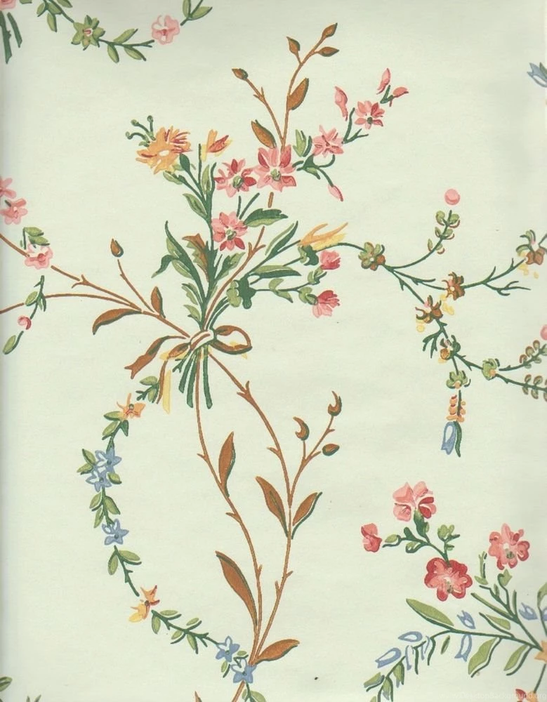 Historic Reproduction Wallpapers French Floral C1850