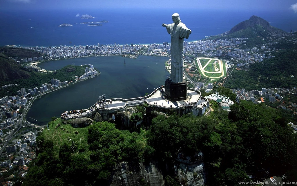 Wornder Of World Christ Redeemer In Brazil Wallpapers