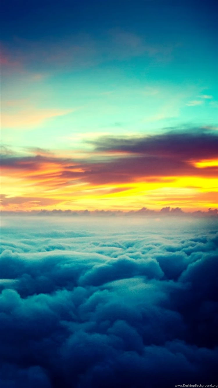 Nature Wonderful Sunset Thick Cloudy Skyview iPhone 6 Wallpapers ...