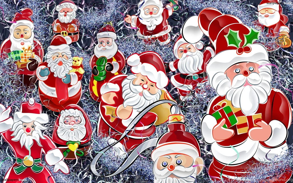 Cartoon Santas HD Wallpapers