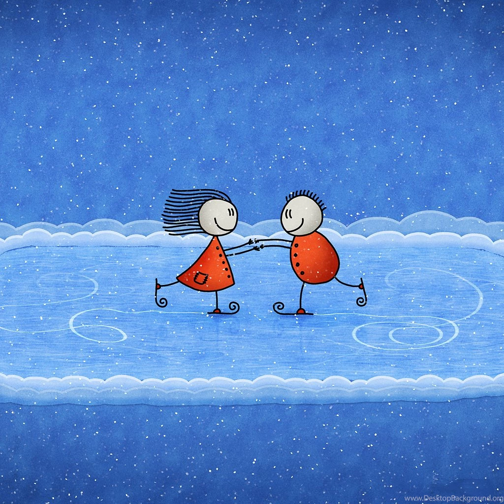 Cartoon Merry Christmas Ipad Wallpaper, iPad Wallpapers, iPad ...