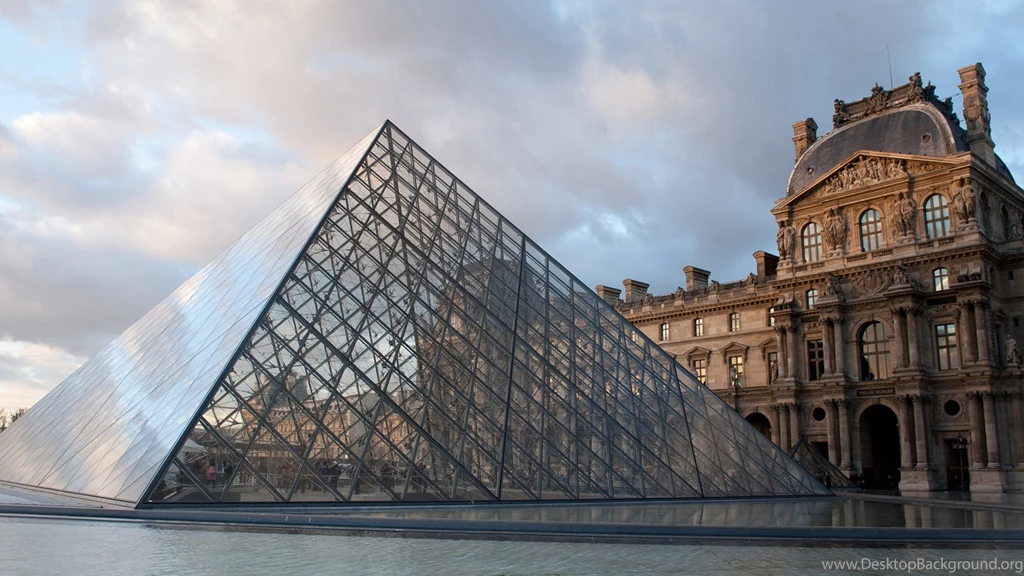 Download Wallpapers 3840x2160 Louvre, Paris, France, Pyramid, Glass ...