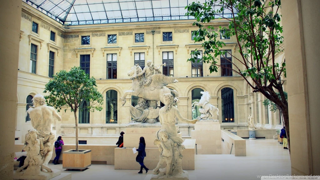 Download Inside The Louvre Wallpapers Wallpapers Printed