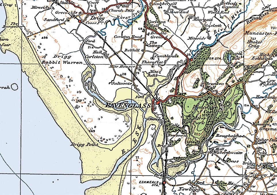 Map Wallpapers Custom Vintage Ordnance Survey Map 1920s From ...
